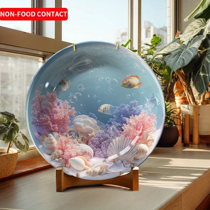 Marine Aquarium Home - Piatto e decorazione da parete in