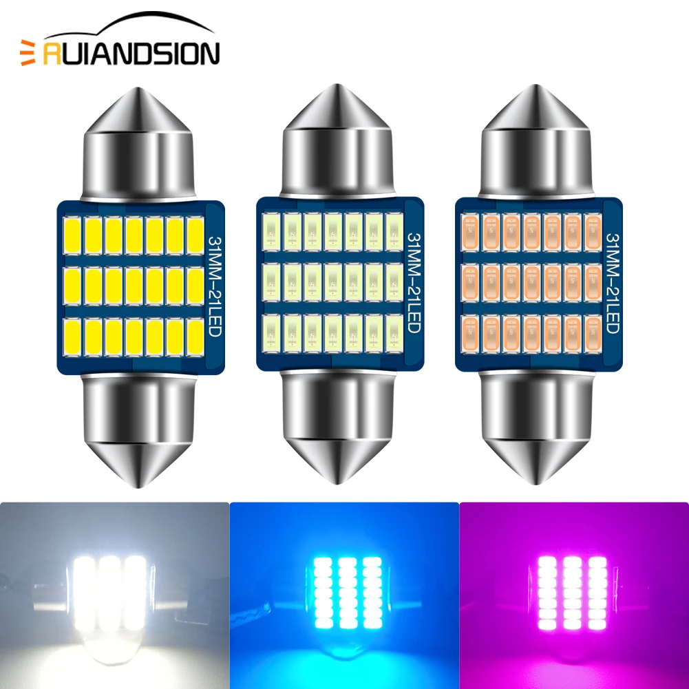 4PCS 31 millimetri C5W C10W Fe - Actinic Blue Led recensione e prezzo