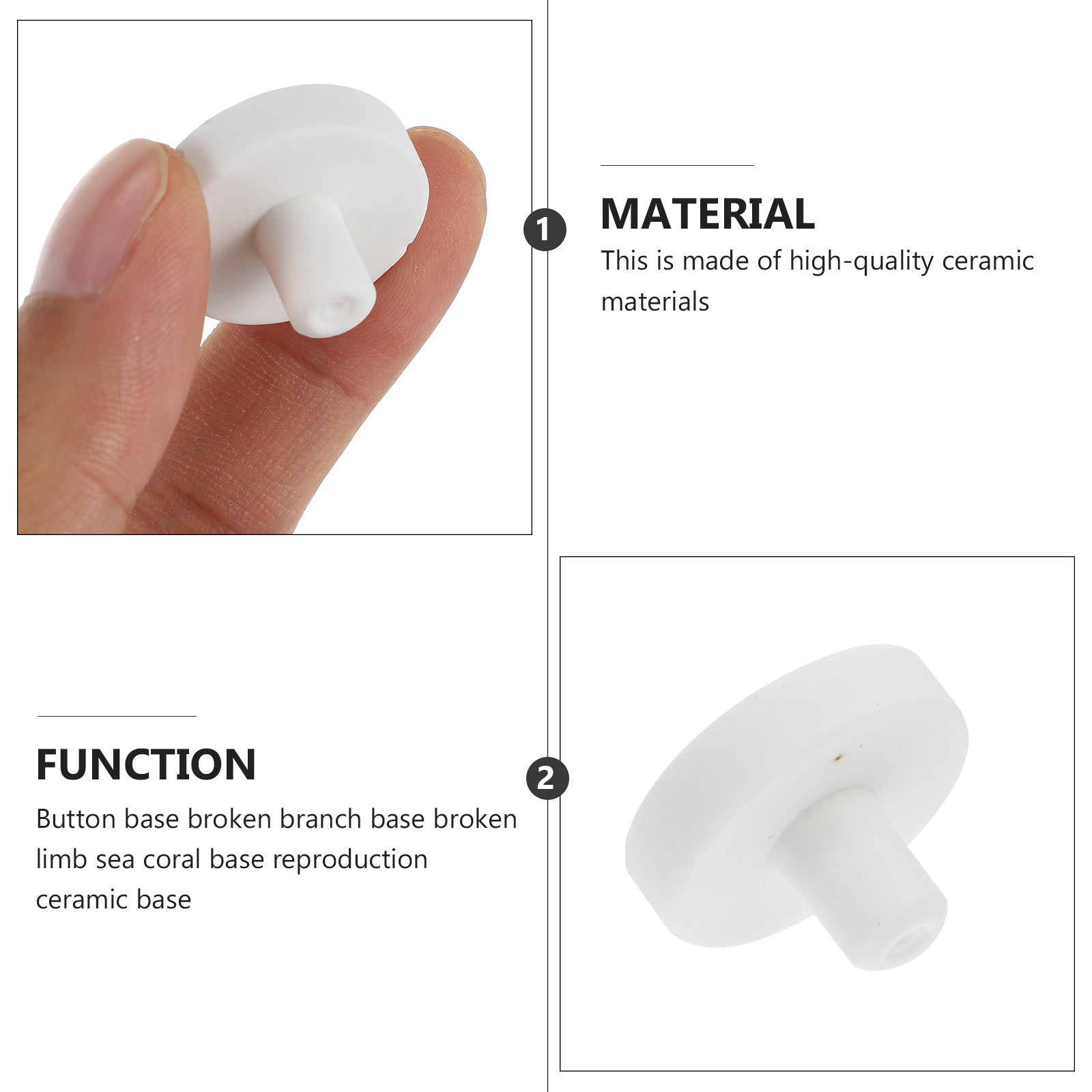 10 Pezzi Base in Ceramica per  - Coral Frag Plug recensione e prezzo
