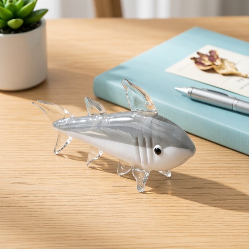 Statuetta di Squalo in Vetro d - Marine Aquarium Home recensione e prezzo