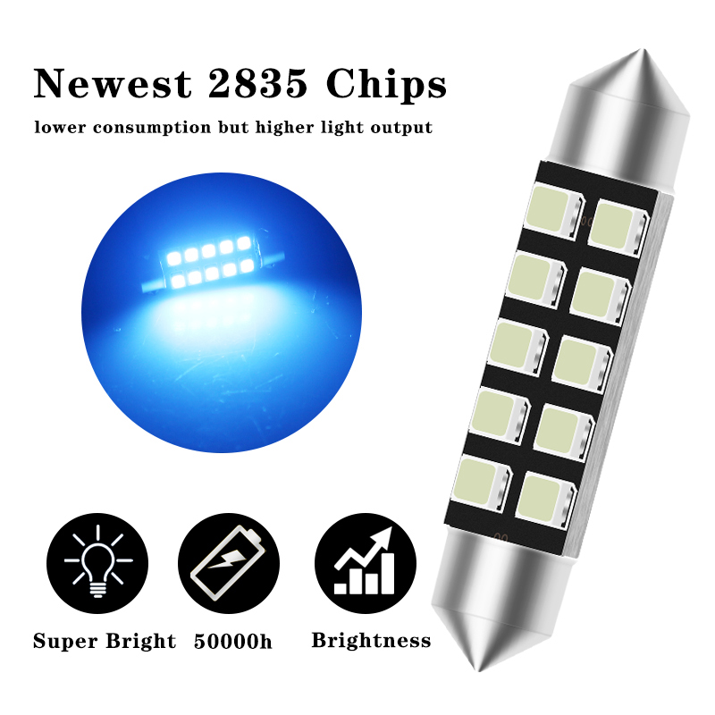 2 pz led C5W luce festone 31mm - Actinic Blue Led recensione e prezzo
