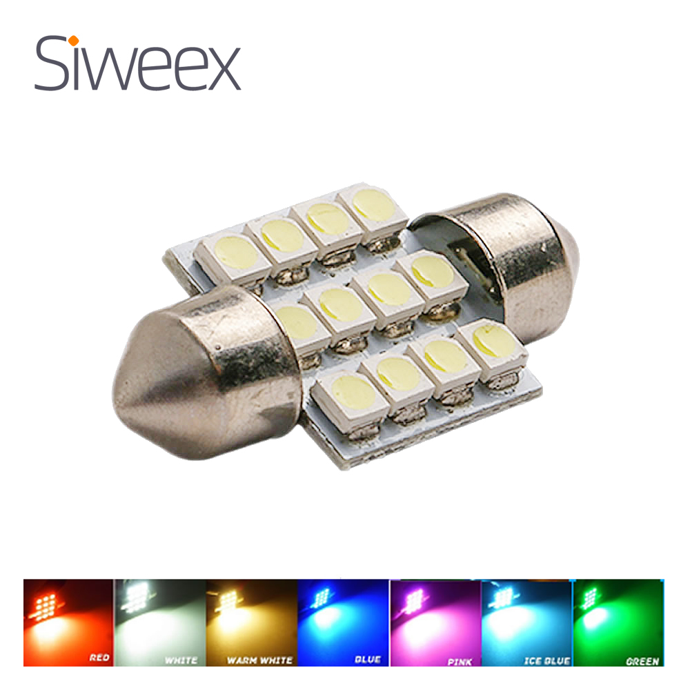 31mm 3528 1210 SMD 12 LED Auto - Actinic Blue Led recensione e prezzo